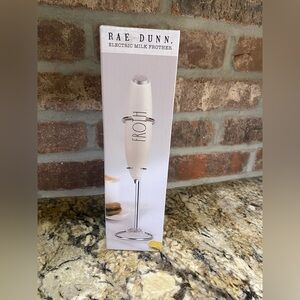 Rae Dunn frother ivory white “FROTH” Brand new - HTF color